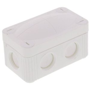 85MMX49MMX50MM IP66 WHITE J/BOX (EMPTY) 100ML
