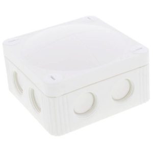 85MMX85MMX51MM IP66 WHITE J/BOX (WITH TERMINALS) 200ML