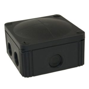 110 X 110 X 66 IP66 BLACK J/BOX (WITH TERMINALS) 600ML