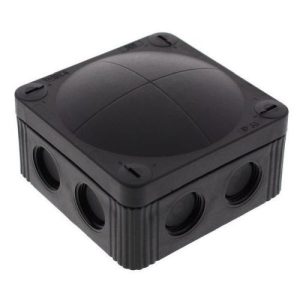 WISKA 100 X 100 X 55 IP65 BLACK ENCLOSURE