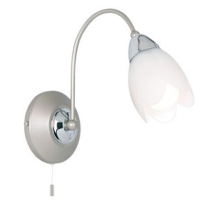 ENDON 124-1 PETAL SINGLE WALL LIGH FITTING CHROME