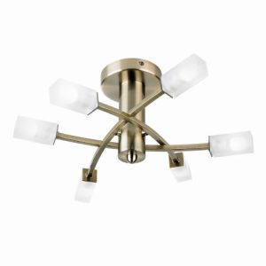 ENDON 146 RANGE 6-LT ANT BRASS