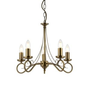 ENDON TRAFFORD 5LT PENDANT