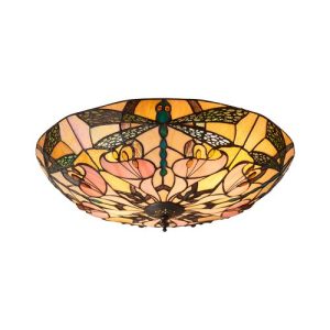 ENDON TIFFANY ASHTON LARGE 2LT FLUSH