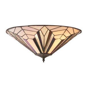 ENDON TIFFANY ASTORIA LARGE 2LT FLUSH