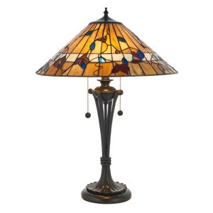 ENDON TIFFANY BERNWOOD MEDIUM TABLE
