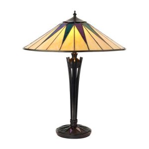 ENDON TIFFANY DARK STAR LARGE TABLE