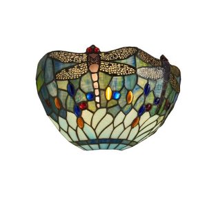 ENDON TIFFANY DRAGONFLY BLUE WALL
