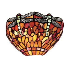 ENDON TIFFANY DRAGONFLY FLAME WALL