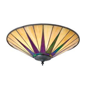 ENDON TIFFANY DARK STAR LARGE 2LT FLUSH