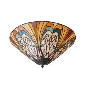 ENDON TIFFANY HECTOR MEDIUM 2LT FLUSH