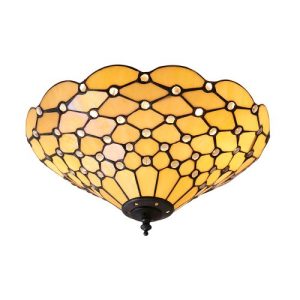 ENDON TIFFANY PEARL MEDIUM 2LT FLUSH