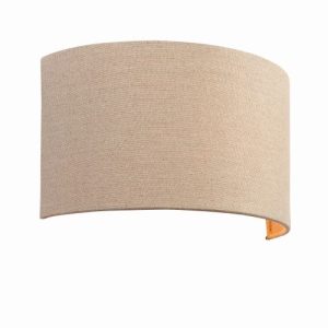 ENDON OBI 1-LT WALL NATURAL LINEN