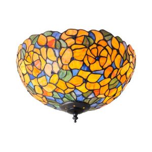 ENDON TIFFANY JOSETTE MEDIUM 2LT FLUSH