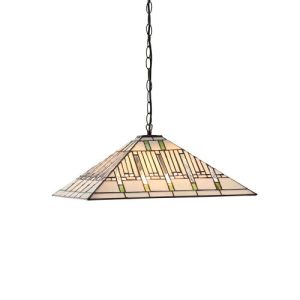 ENDON TIFFANY MISSION LARGE 3LT PENDANT