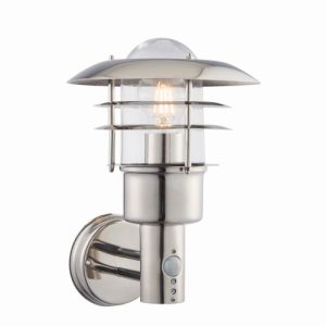 ENDON WL595 1-LT WALL STAINLESS STEEL IP44 PIR LANTE