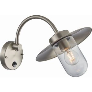 LINCOLN WALL PIR B/STAINLESS IP44