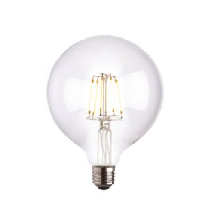 ENDON E27 LED FILAMENT GLOBE 125MM DIA 6W CLEAR