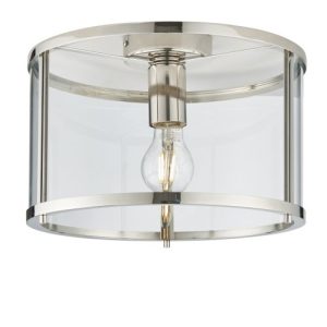 ENDON HOPTON FLUSH BRIGHT NICKEL PLATED METALWORK