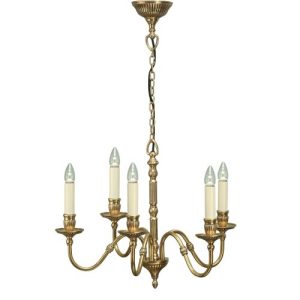 ENDON INTERIORS 1900 FITZROY 5LT PENDANT