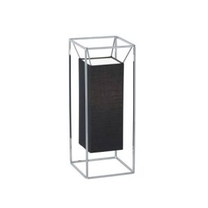 ENDON ALDGATE CHROME/BLACK TABLE LAMP