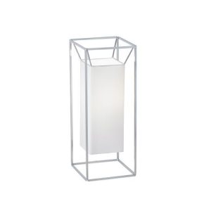 ENDON ALDGATE CHROME/WHITE TABLE LAMP