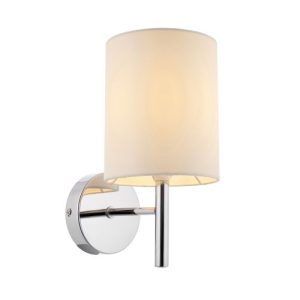 ENDON BRIO CHROME WALL COOL WHITE WHITE SHADE
