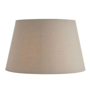 ENDON 18INC GREY FAUX LINEN SHADE