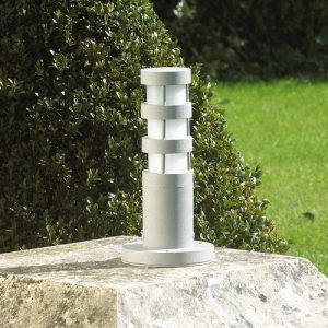 ENDON 1X11W IP44 SILVER POST