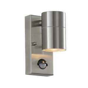 ENDON STAINLESS STEEL DOWN PIR IP44 (SQ BASE)