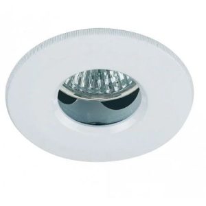 ENDON EL-IP-2000-WH MAINS VOLTAGE BATHROOM DOWNLIGHT WHITE FINISH IP65 RATED