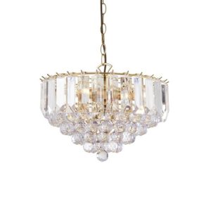 ENDON FARGO 14" ACRYLIC POL BRASS