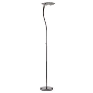 END RIMINI BLACK CHROME DIM FLOOR LAMP