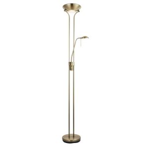 ENDON MOTHER & CHILD ANTIQUE BRASS FLOOR LAMP