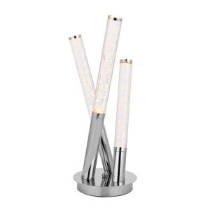 3 LT TABLE CHROME / CLEAR ACRYLIC LED 200LM