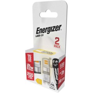 ENERGIZER LED 1.8W G9 WARM WHITE- 2PK