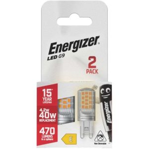 ENERGIZER LED 4.2W G9 WW - 2PK