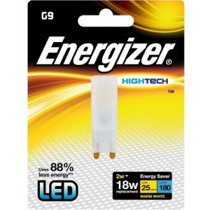 ENERGIZER LED G9 200LM 1.9W 2,700K (S8100)