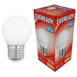 LED GOLFBALL ES 5.2W=470L=40W OPAL WW 2700K