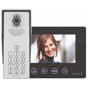 ESP COLOUR VIDEO DOOR ENTRY WITH KEYPAD ENTRY BLAC