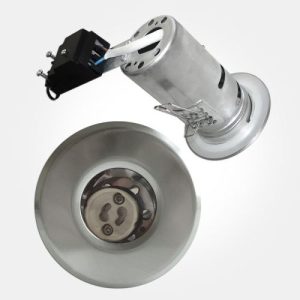 S/NICKLE IP65 GU10 F/R DOWNLIGHT (SFRGUESN