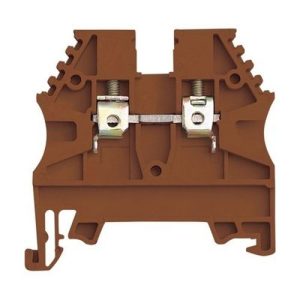 EUROPA DIN RAIL TERMINAL 10MM BROWN