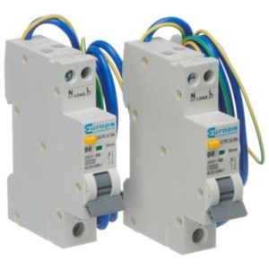 EUROPA 10A 30mA TYPE A B CURVE COMPACT RCBO
