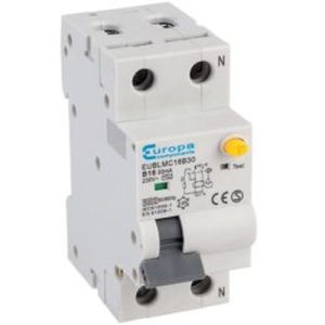 EUROPA 16A 2-POLE 10KA B-CURVE TYPE.A RCBO