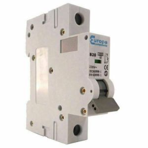 EUROPA 6A B-TYPE SINGLE POLE MCB