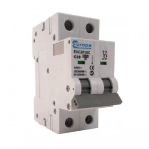 EUROPA 40A C-TYPE DOUBLE POLE MCB 10KA