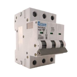 EUROPA 25A C-TYPE TRIPLE POLE MCB