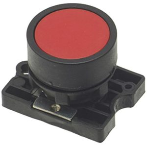 EUROPA RED PANEL MOUNT BUTTON