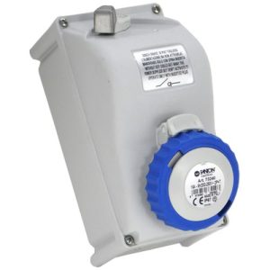 EUROPA 32A 240V 2P+E INTERLOCKED SOCKET IP67