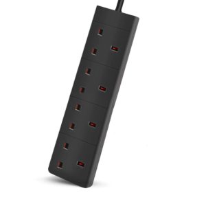 4-G 2MTR 13AMP EXT LEAD - BLACK